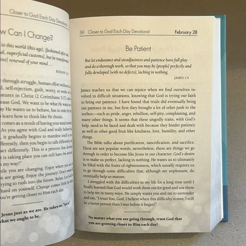 NEW Closer to God Devotional Book by Joyce Meyer Hardcover 2015 - Picture 4 of 5